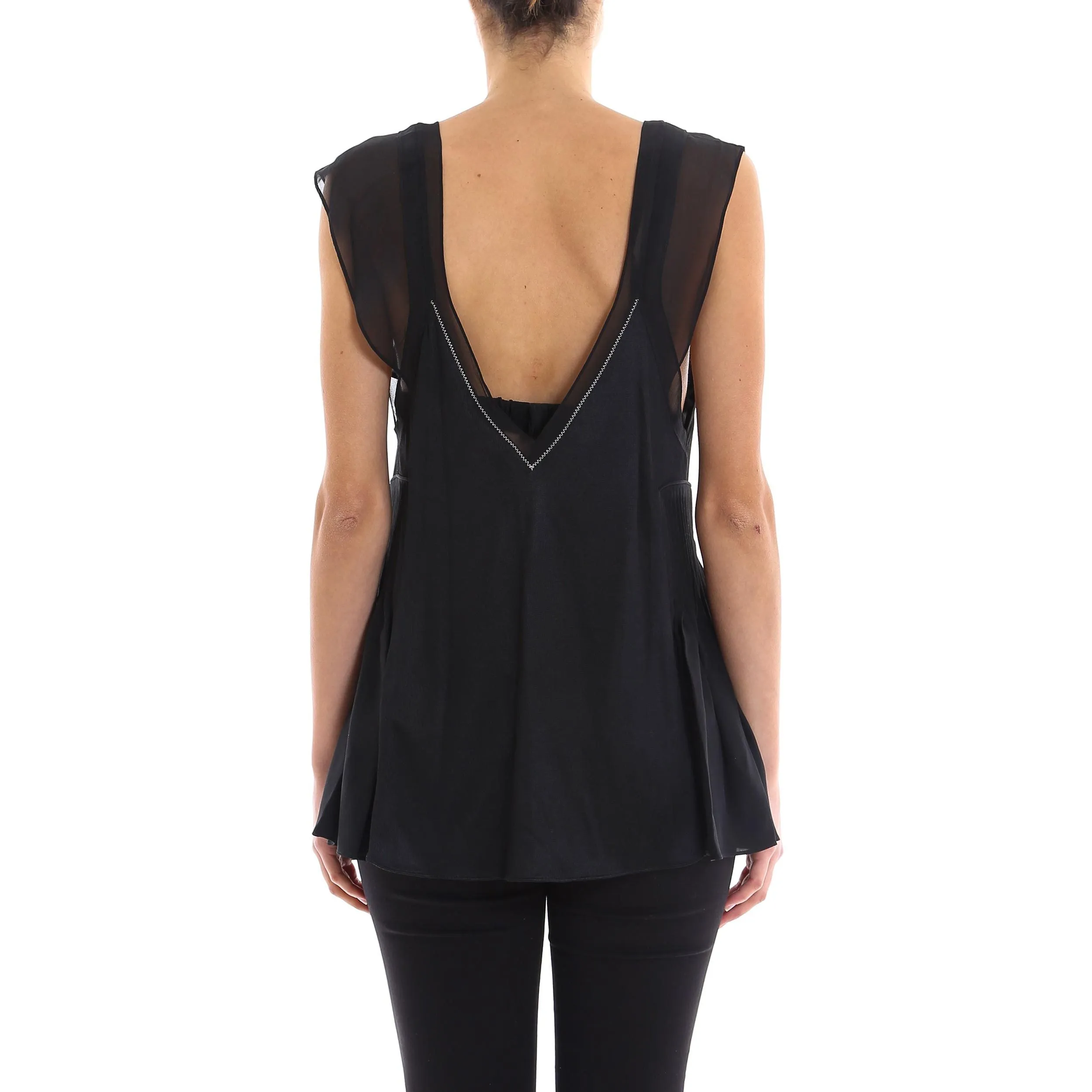 3.1 Phillip Lim Flared V-Neck Top