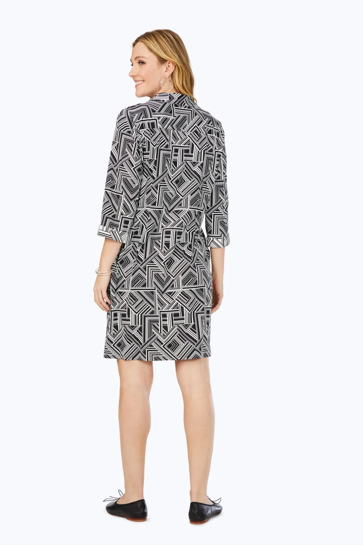 Angel Retro Lines Jersey Dress