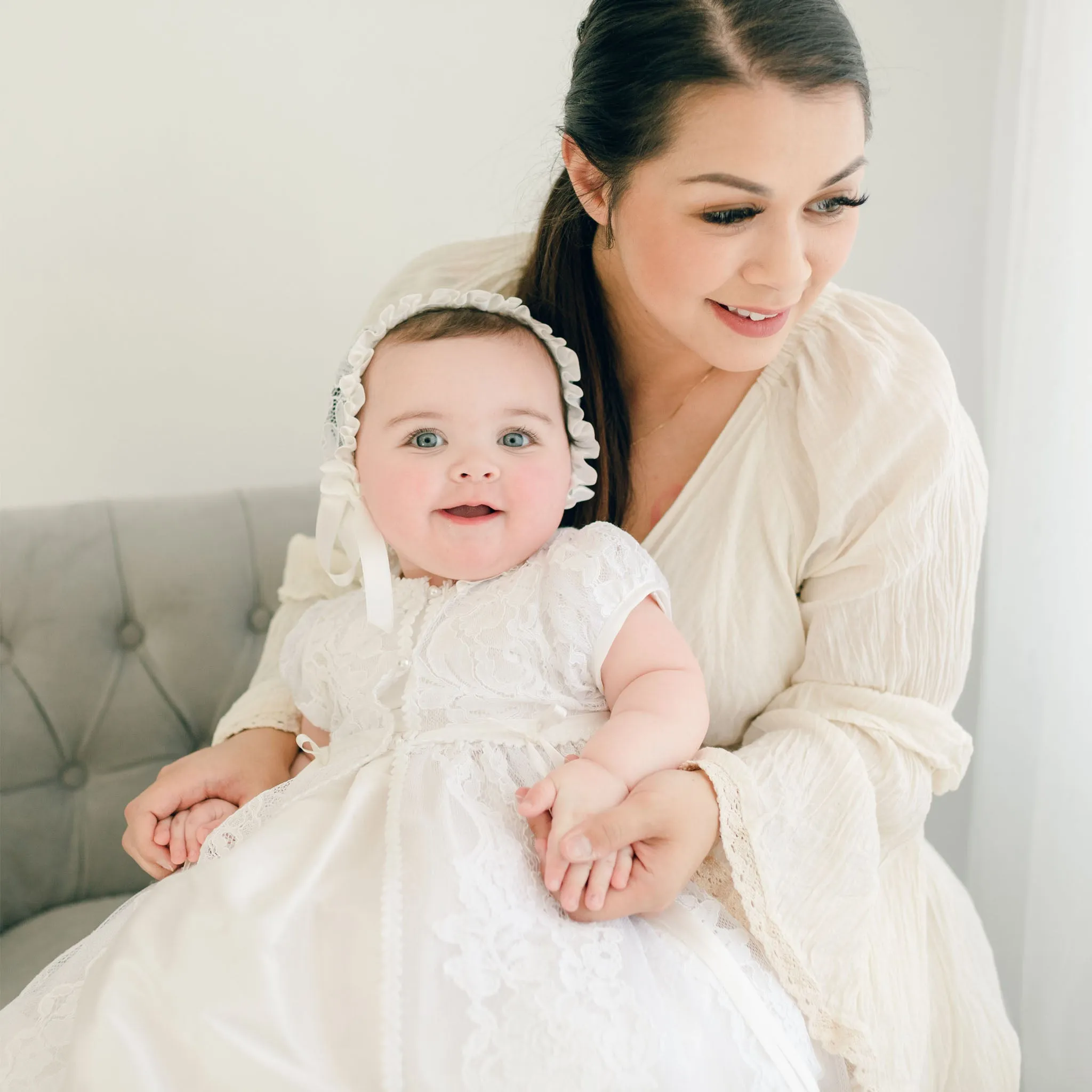 Aria Christening Gown & Bonnet