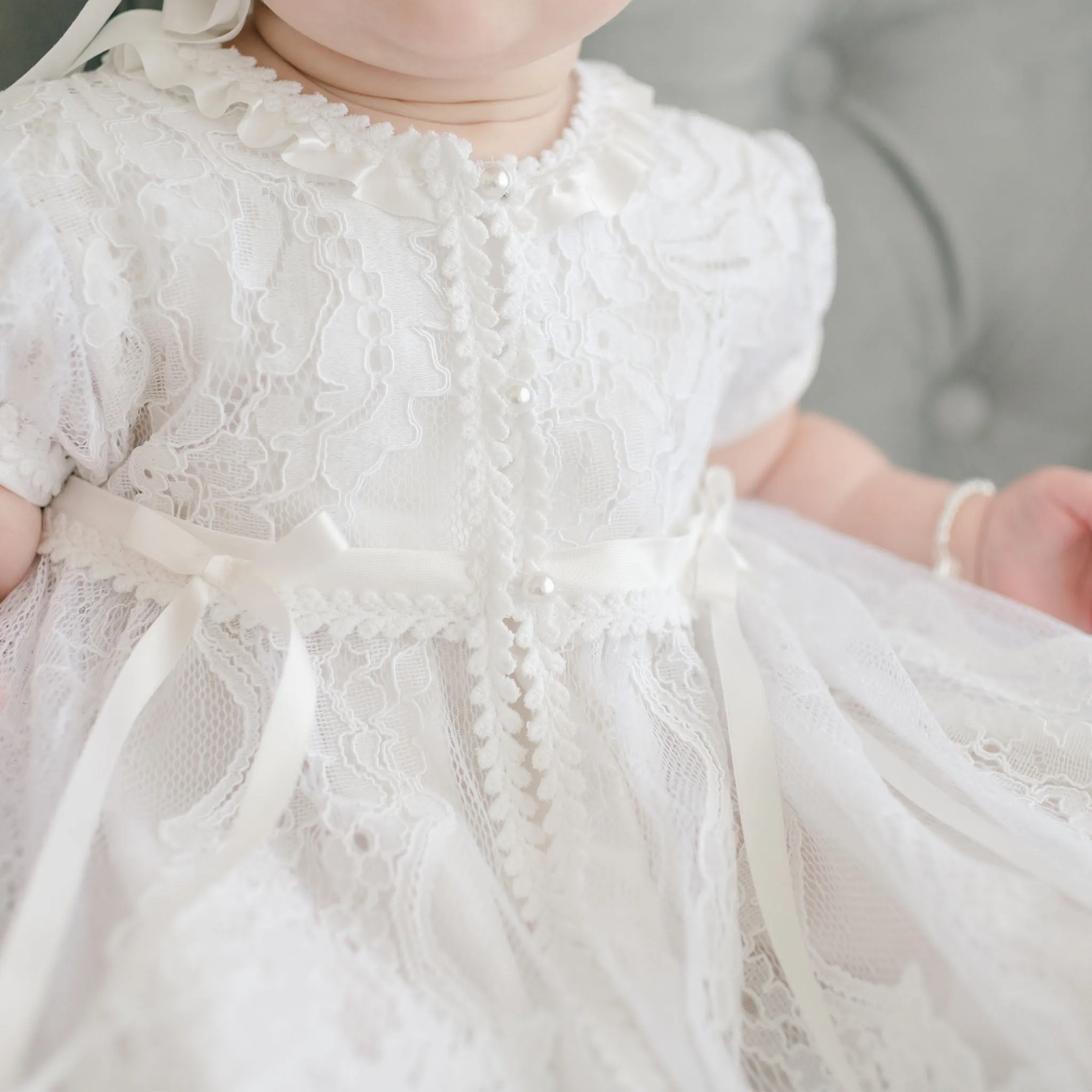 Aria Christening Gown & Bonnet