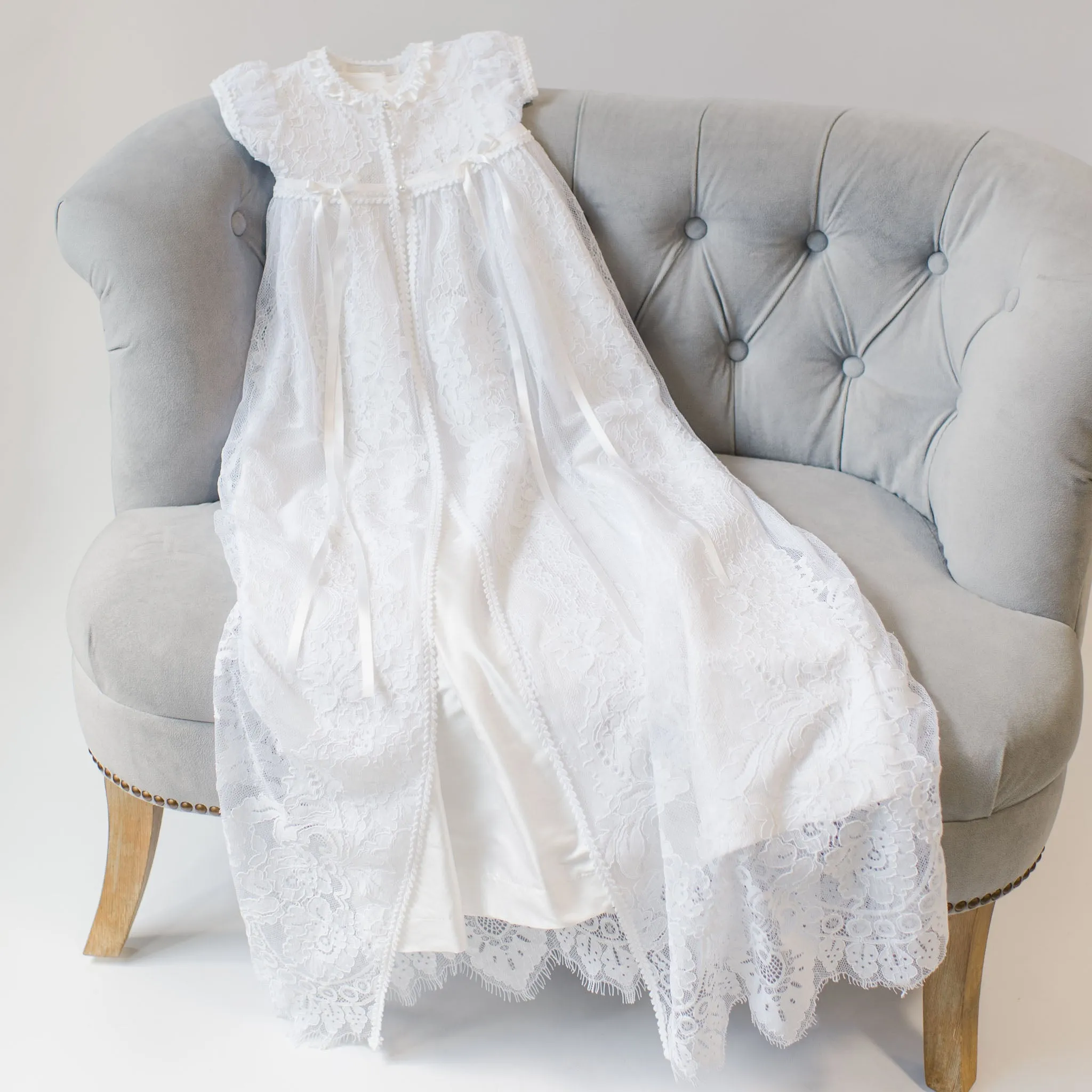 Aria Christening Gown & Bonnet