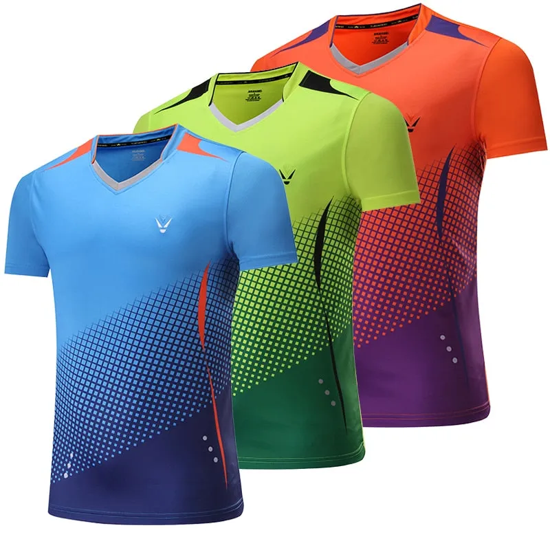 Badminton Volleyball Sportswear Golf Tennis Men sports Table Tennis Quick dry Running Exercise training Shirt