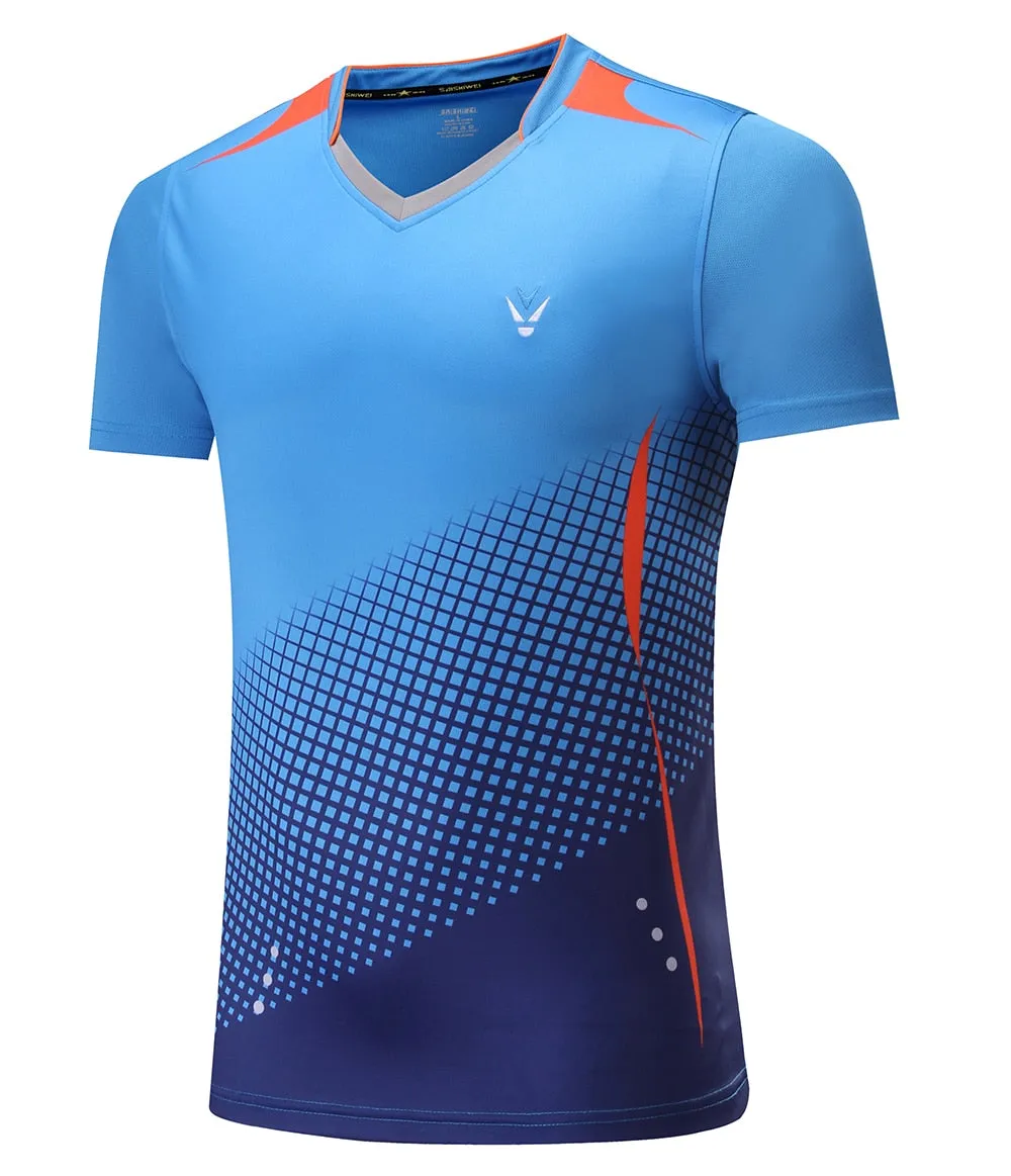 Badminton Volleyball Sportswear Golf Tennis Men sports Table Tennis Quick dry Running Exercise training Shirt