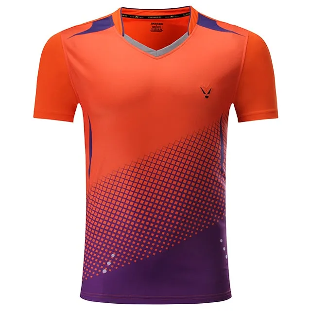 Badminton Volleyball Sportswear Golf Tennis Men sports Table Tennis Quick dry Running Exercise training Shirt