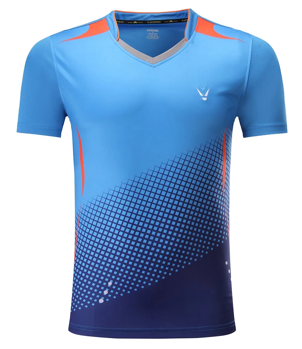 Badminton Volleyball Sportswear Golf Tennis Men sports Table Tennis Quick dry Running Exercise training Shirt