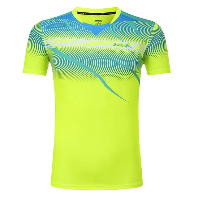 Badminton Volleyball Sportswear Golf Tennis Men sports Table Tennis Quick dry Running Exercise training Shirt