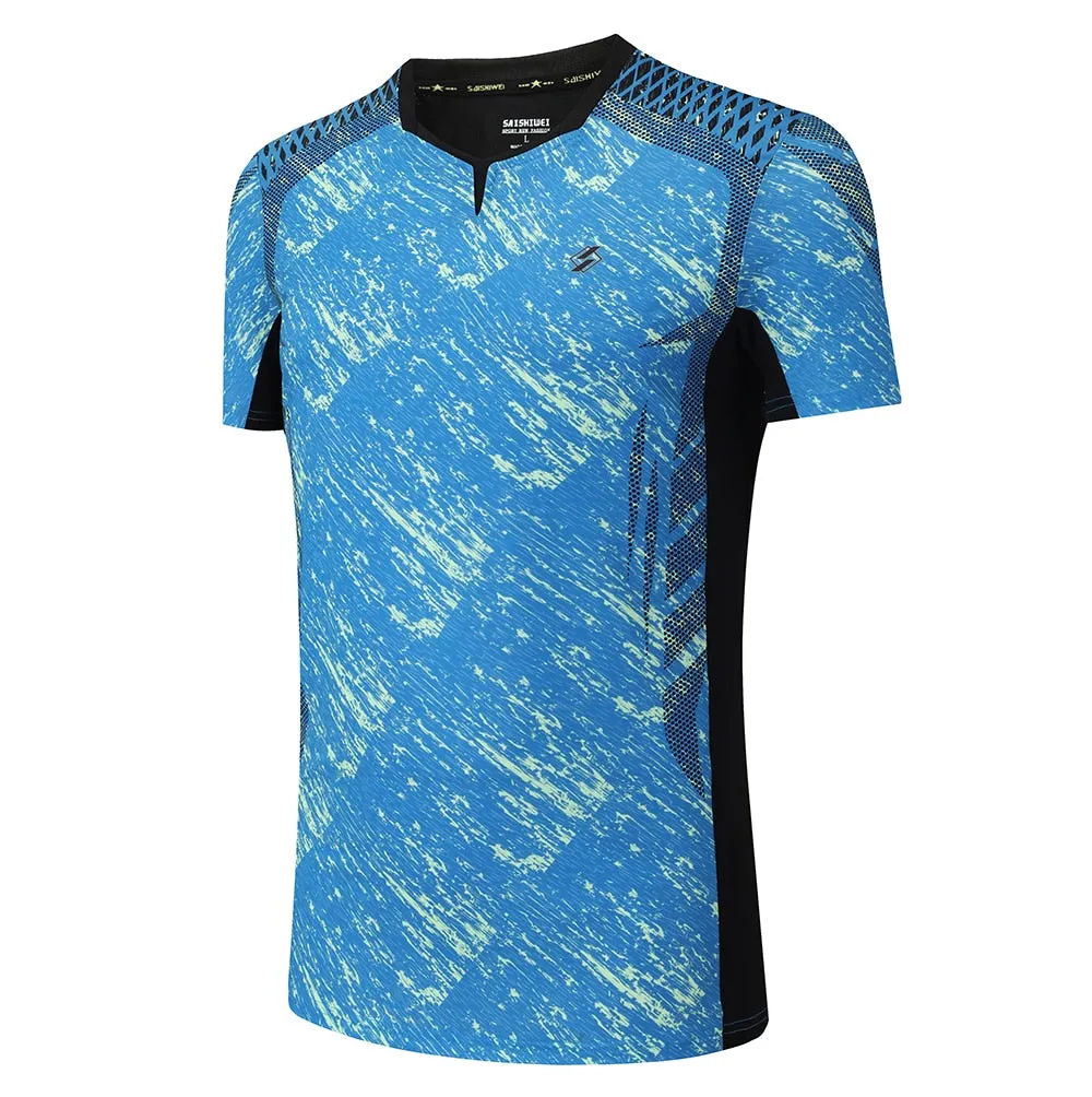 Badminton Volleyball Sportswear Golf Tennis Men sports Table Tennis Quick dry Running Exercise training Shirt