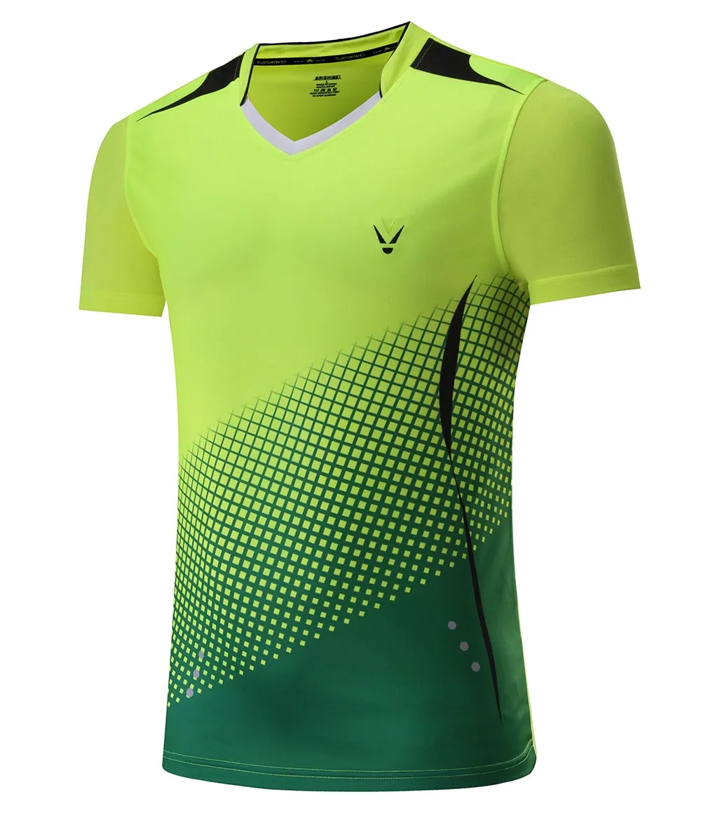 Badminton Volleyball Sportswear Golf Tennis Men sports Table Tennis Quick dry Running Exercise training Shirt