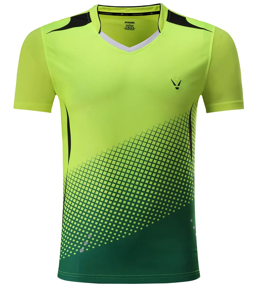 Badminton Volleyball Sportswear Golf Tennis Men sports Table Tennis Quick dry Running Exercise training Shirt