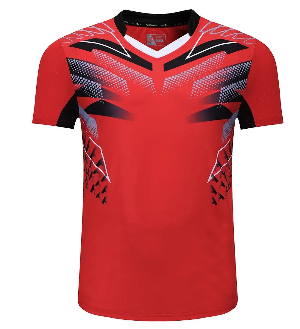 Badminton Volleyball Sportswear Golf Tennis Men sports Table Tennis Quick dry Running Exercise training Shirt