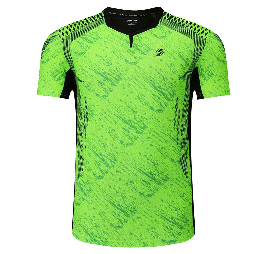 Badminton Volleyball Sportswear Golf Tennis Men sports Table Tennis Quick dry Running Exercise training Shirt