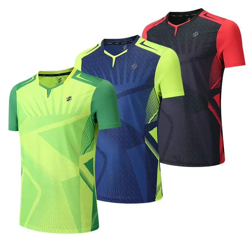 Badminton Volleyball Sportswear Golf Tennis Men sports Table Tennis Quick dry Running Exercise training Shirt