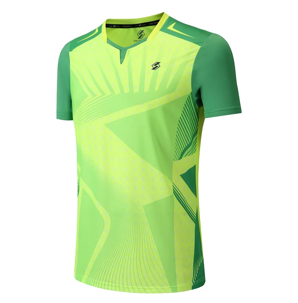 Badminton Volleyball Sportswear Golf Tennis Men sports Table Tennis Quick dry Running Exercise training Shirt