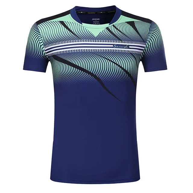 Badminton Volleyball Sportswear Golf Tennis Men sports Table Tennis Quick dry Running Exercise training Shirt