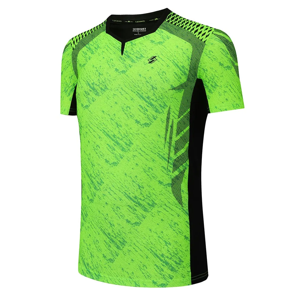 Badminton Volleyball Sportswear Golf Tennis Men sports Table Tennis Quick dry Running Exercise training Shirt