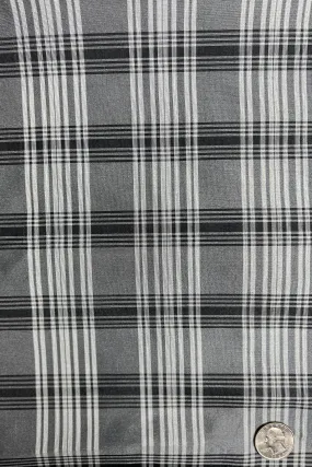 Black/White/Grey Organza Plaids