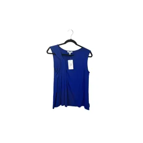 Blue Top Sleeveless Designer Halston, Size S