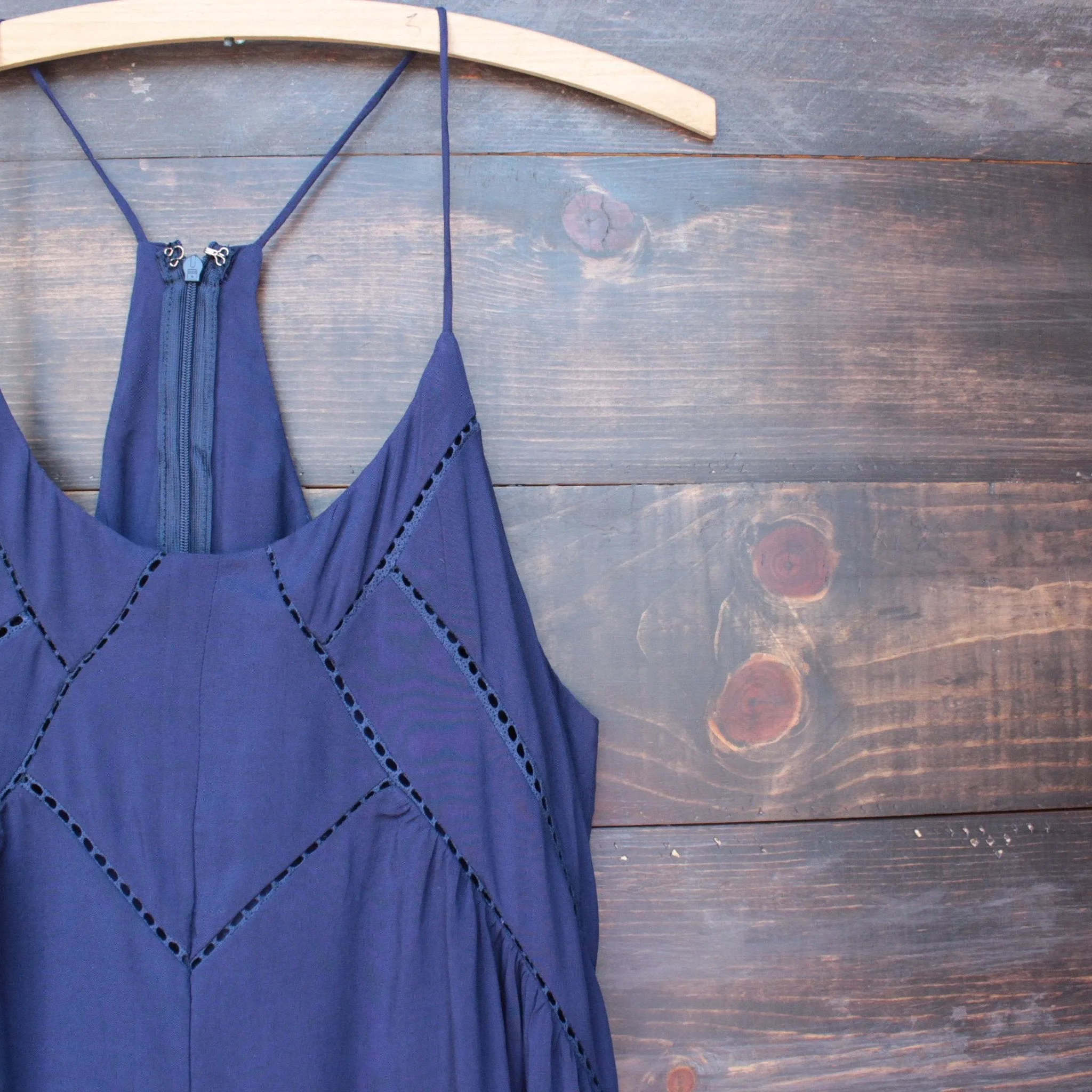 Bohemian Day Dress - Navy