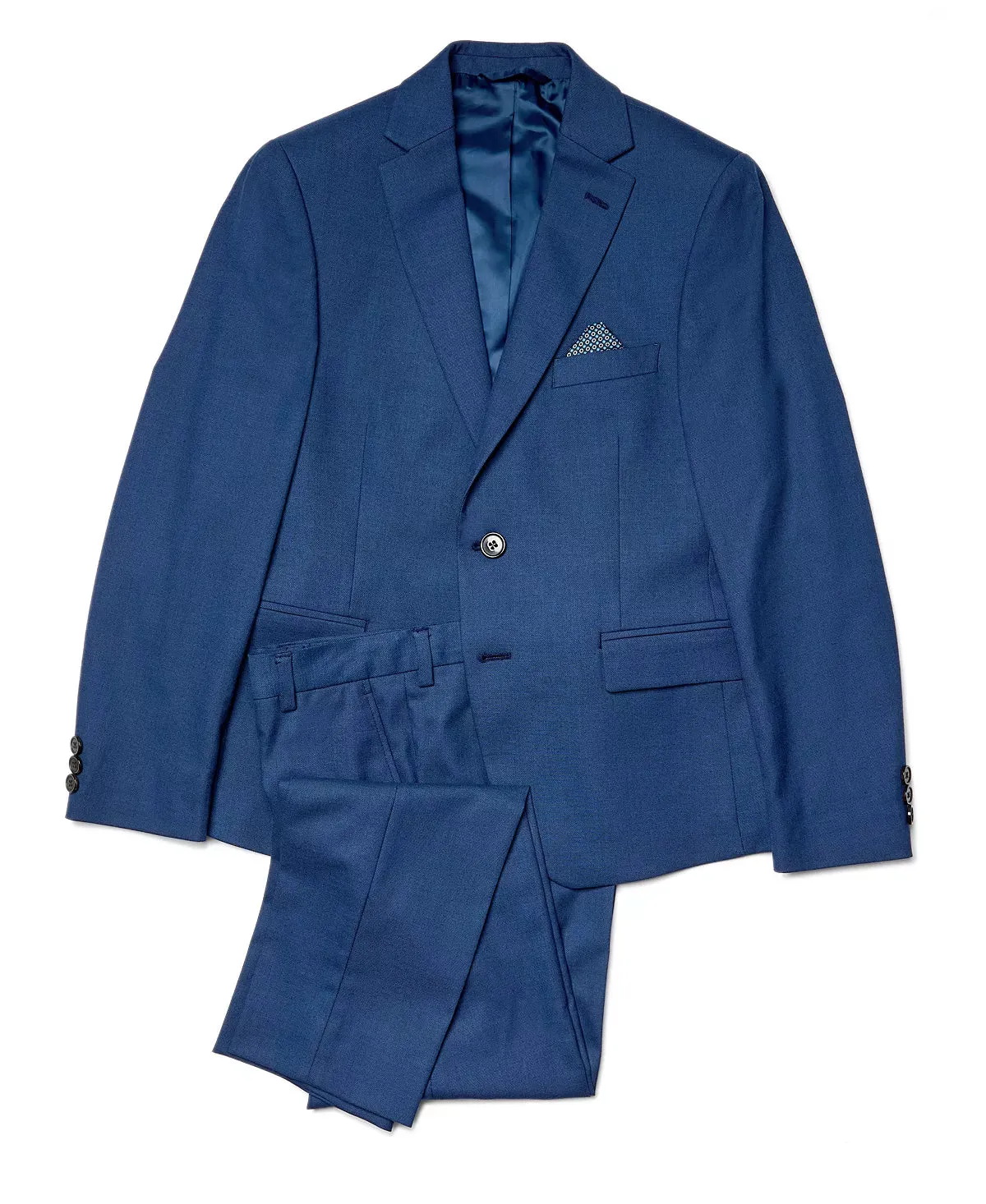 Boy's Bright Navy Stretch Suit