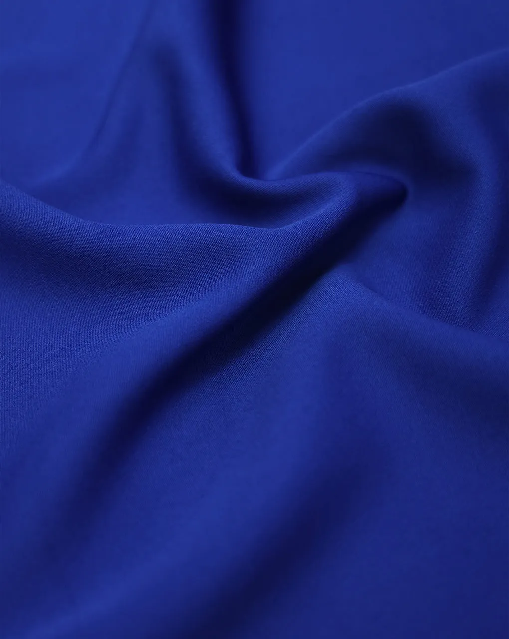 COBALT BLUE BANANA CREPE FABRIC