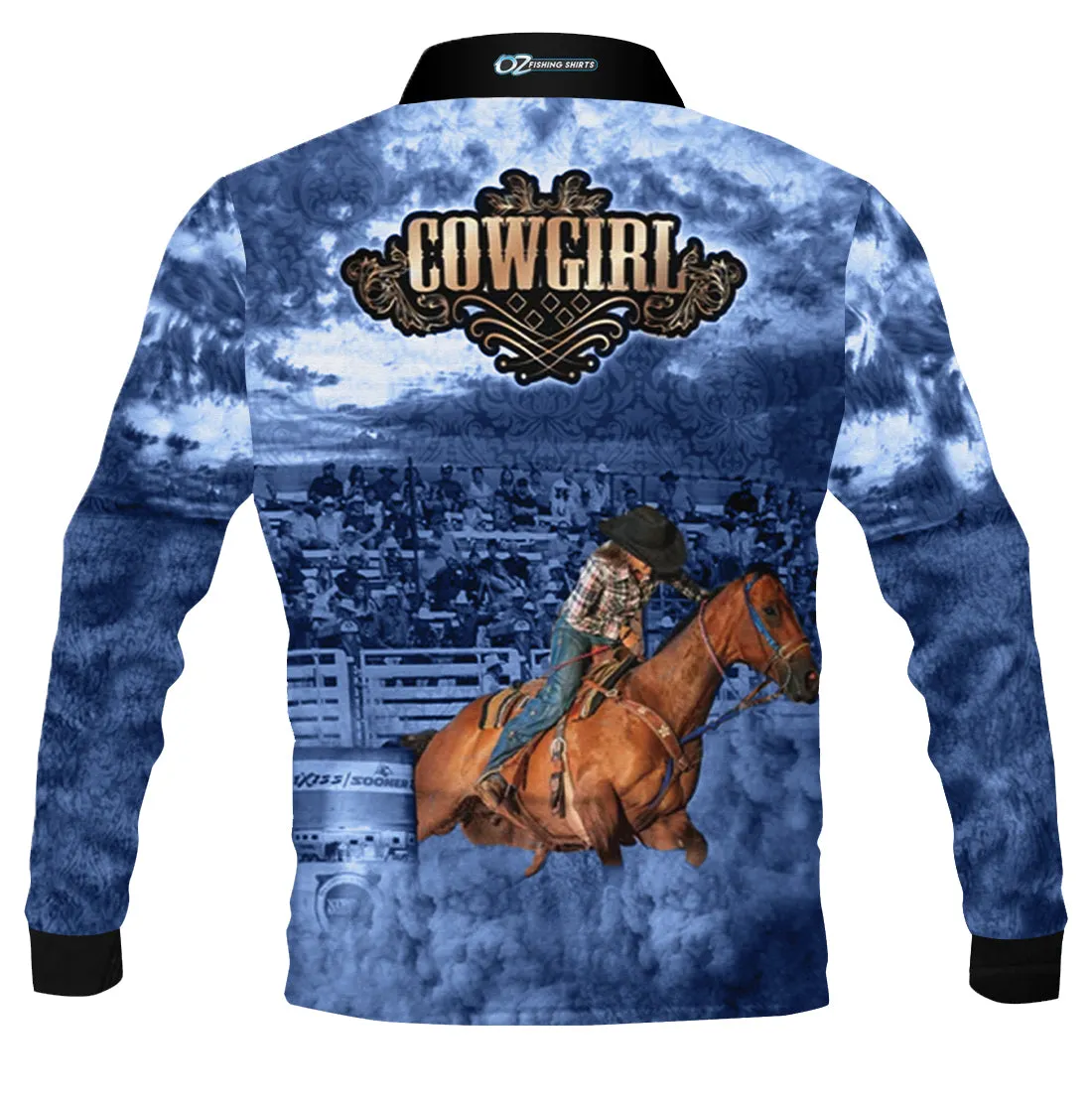 Cowgirl Blue Fishing Shirt - Quick Dry & UV Rated