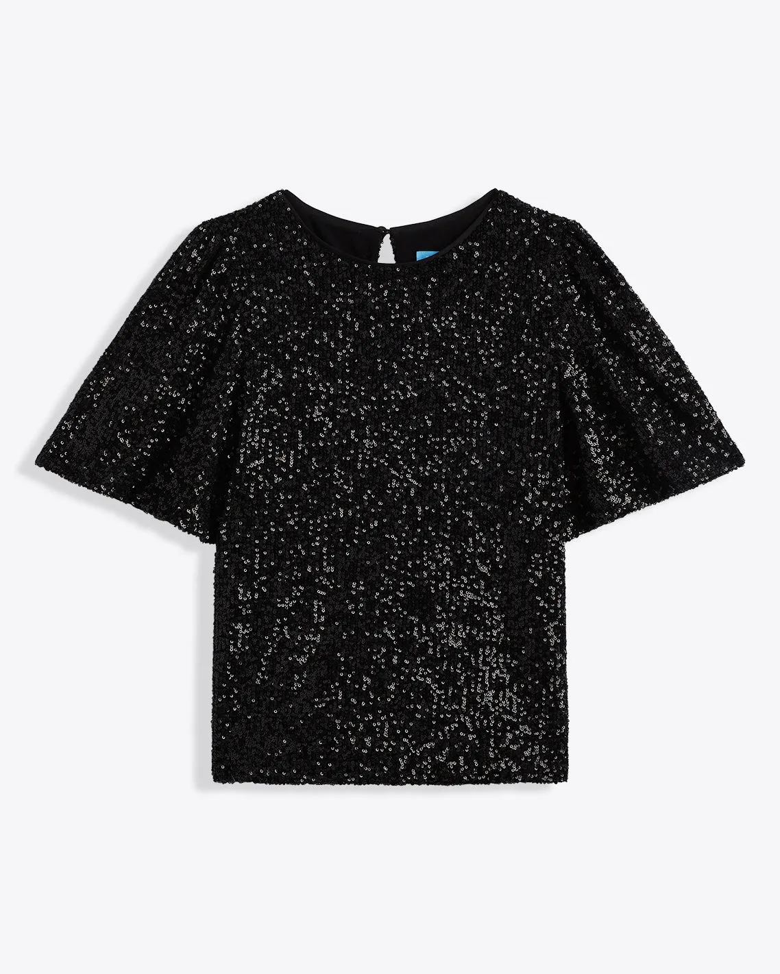 Flutter Sleeve Top in Sequins