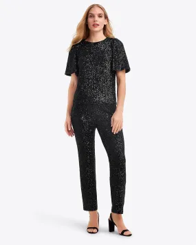 Flutter Sleeve Top in Sequins