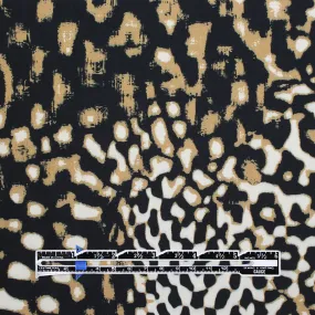 French 'leopard mirage' viscose crepe woven