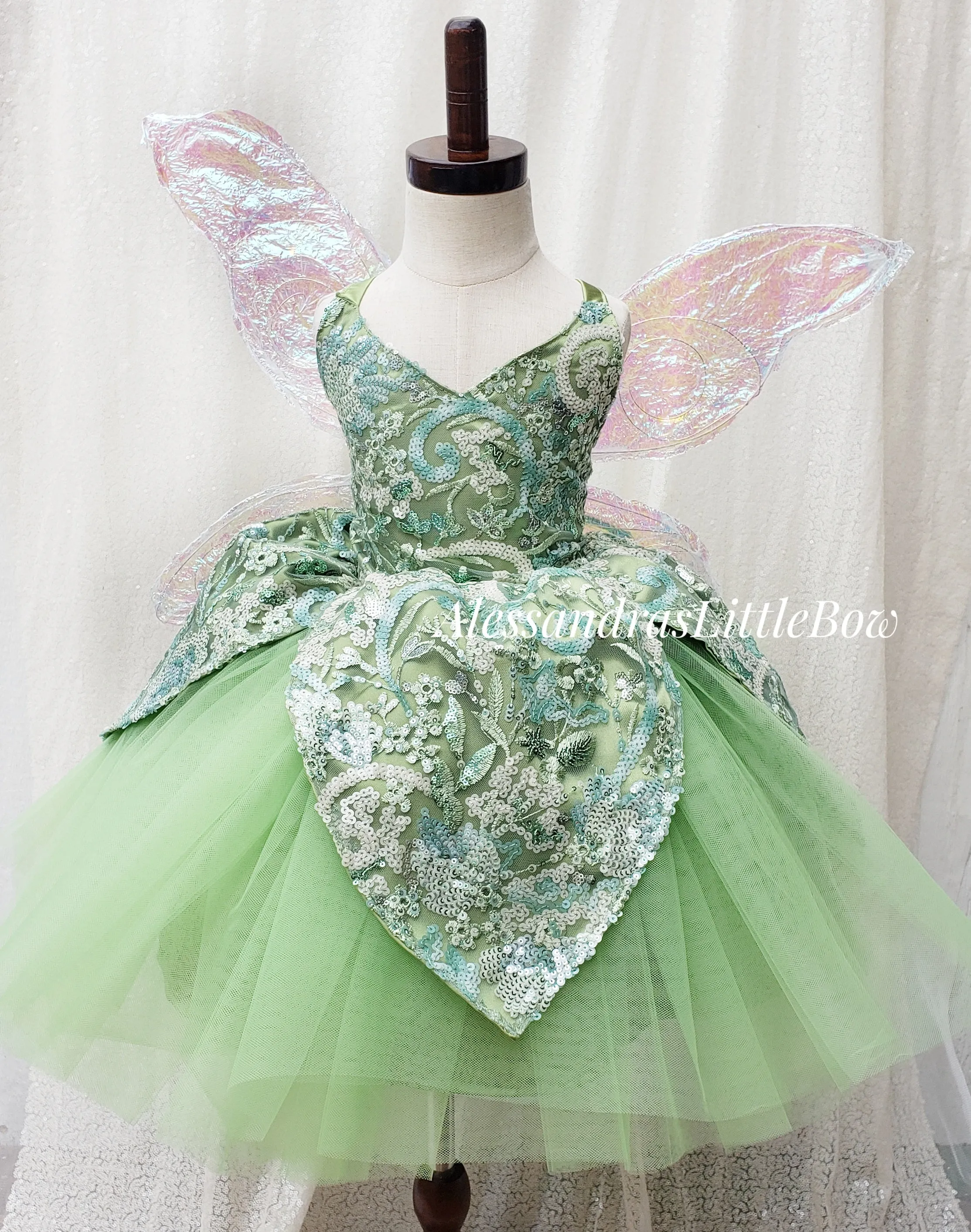 Green Fairy Couture Dress