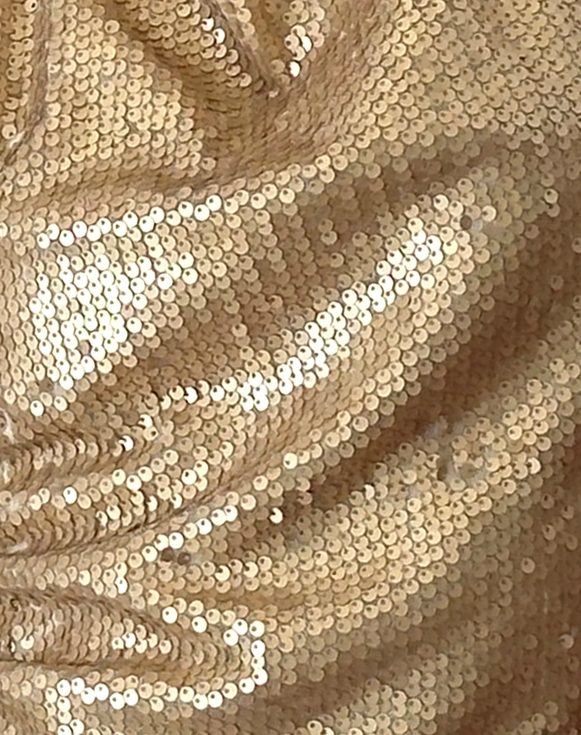 Hala Vest Top in Gold Sequin