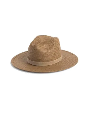 Janessa Leone Adriana Straw Hat in Light Brown