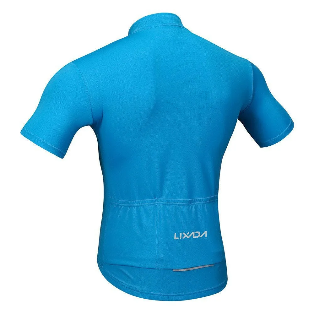 Lixada Men's Cycling Jersey Breathable Quick Dry Bike Biking Short Sleeve Shirt