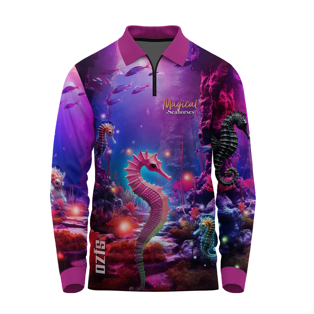 Magical Seahorse Fishing Shirt - Quick Dry & UV Rated