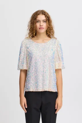 Marelly Sequin Top - Iridescent