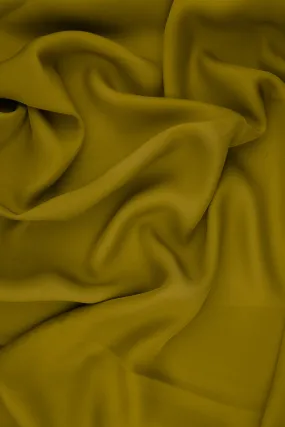 Mustard Gold Silk Double Georgette Fabric