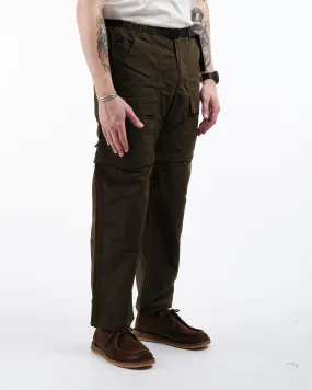 Nylon Tussah Convertible Pant Deep Olive