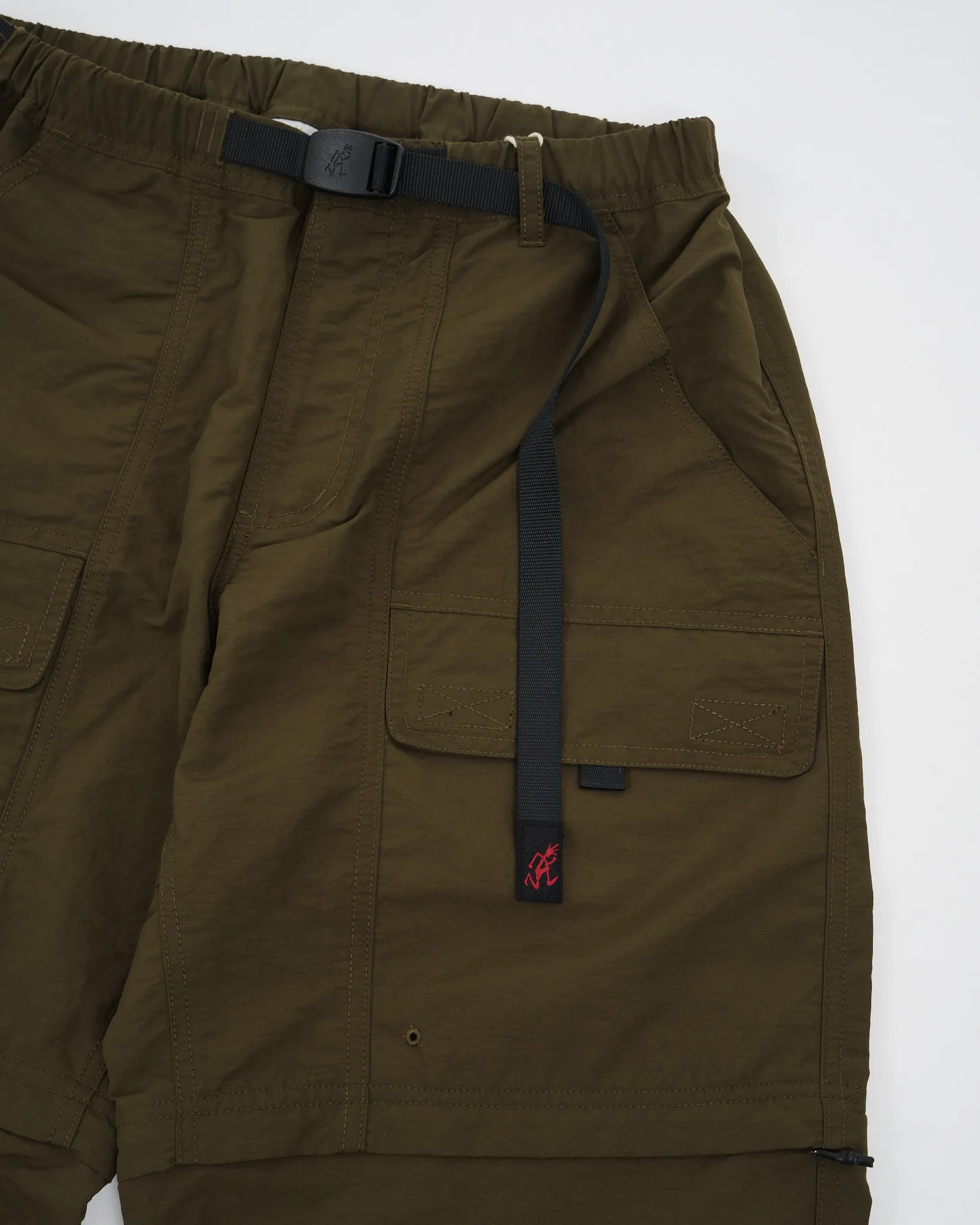 Nylon Tussah Convertible Pant Deep Olive