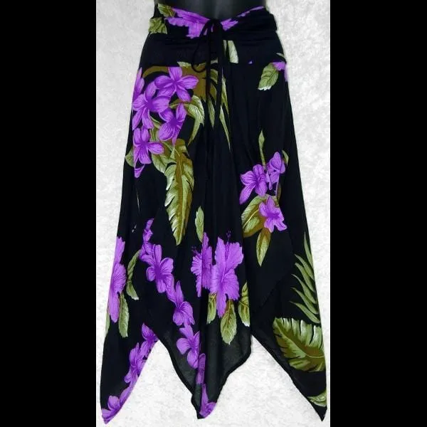 Orchid and Hibiscus Convertible Top/Skirt