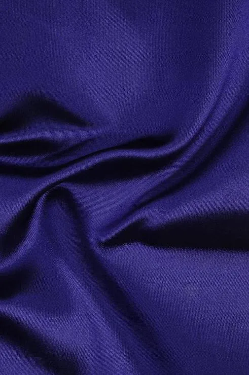 Orient Blue Silk Zibeline Fabric