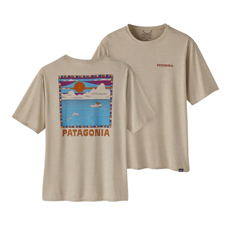 Patagonia 45355 Ms Short Sleeve Cap Cool Daily Graphic Shirt - Waters