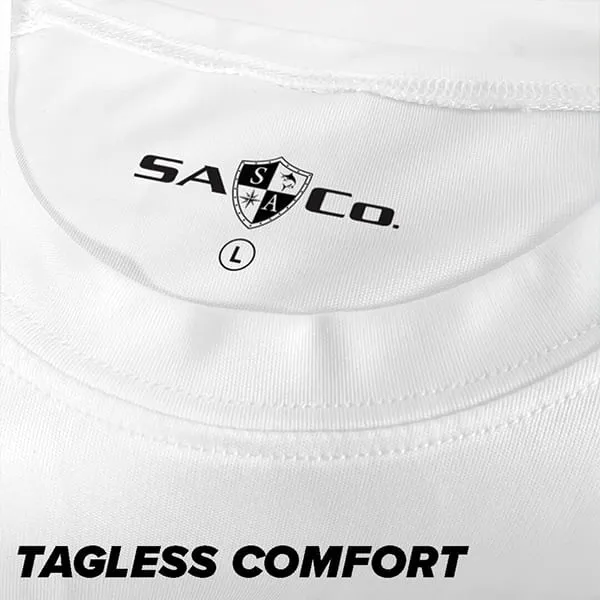 Performance Long Sleeve Shirt | White | SA Co Logo