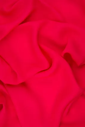 Raspberry Silk Double Georgette Fabric