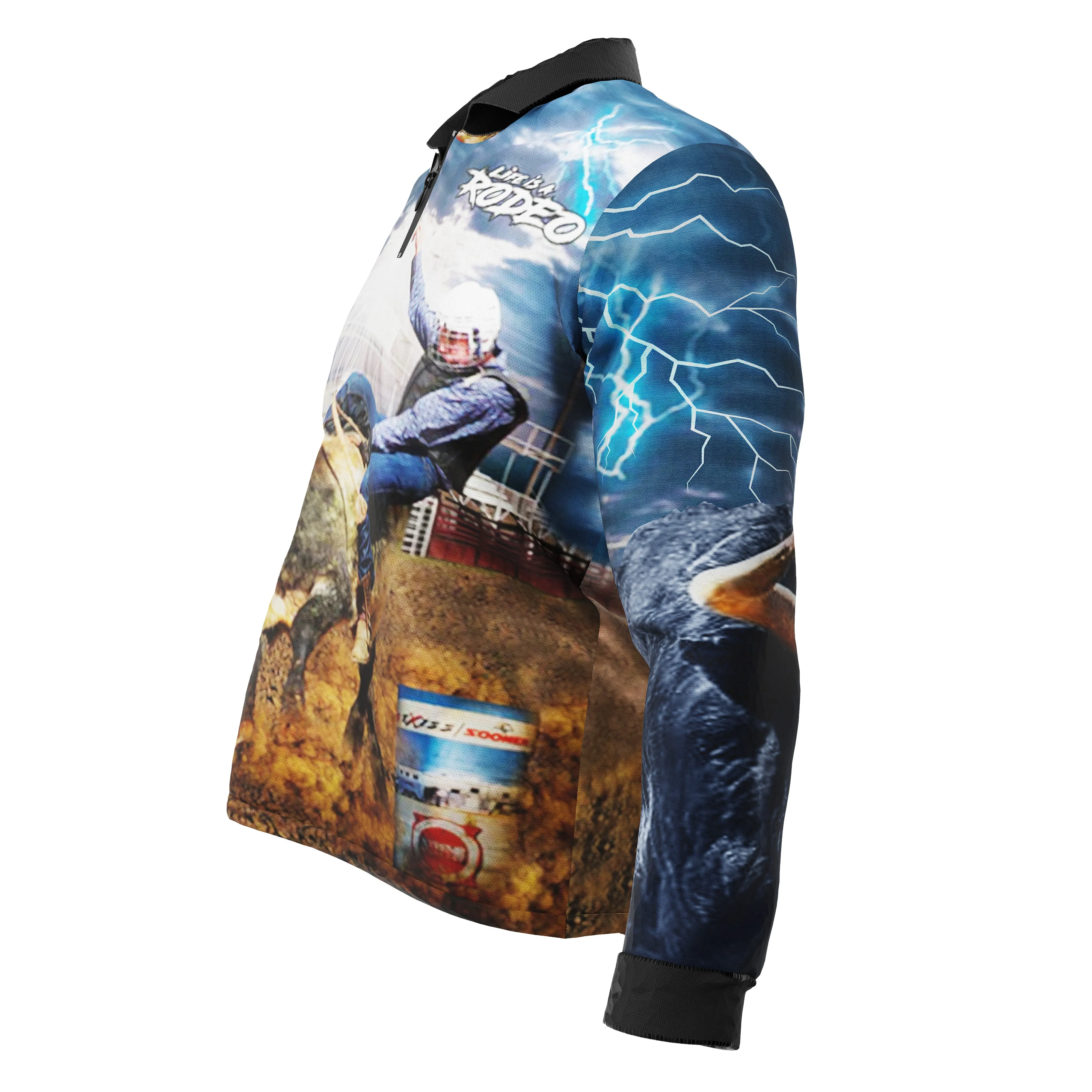 Rodeo Bullrider Fishing Shirt - Quick Dry & UV Rated