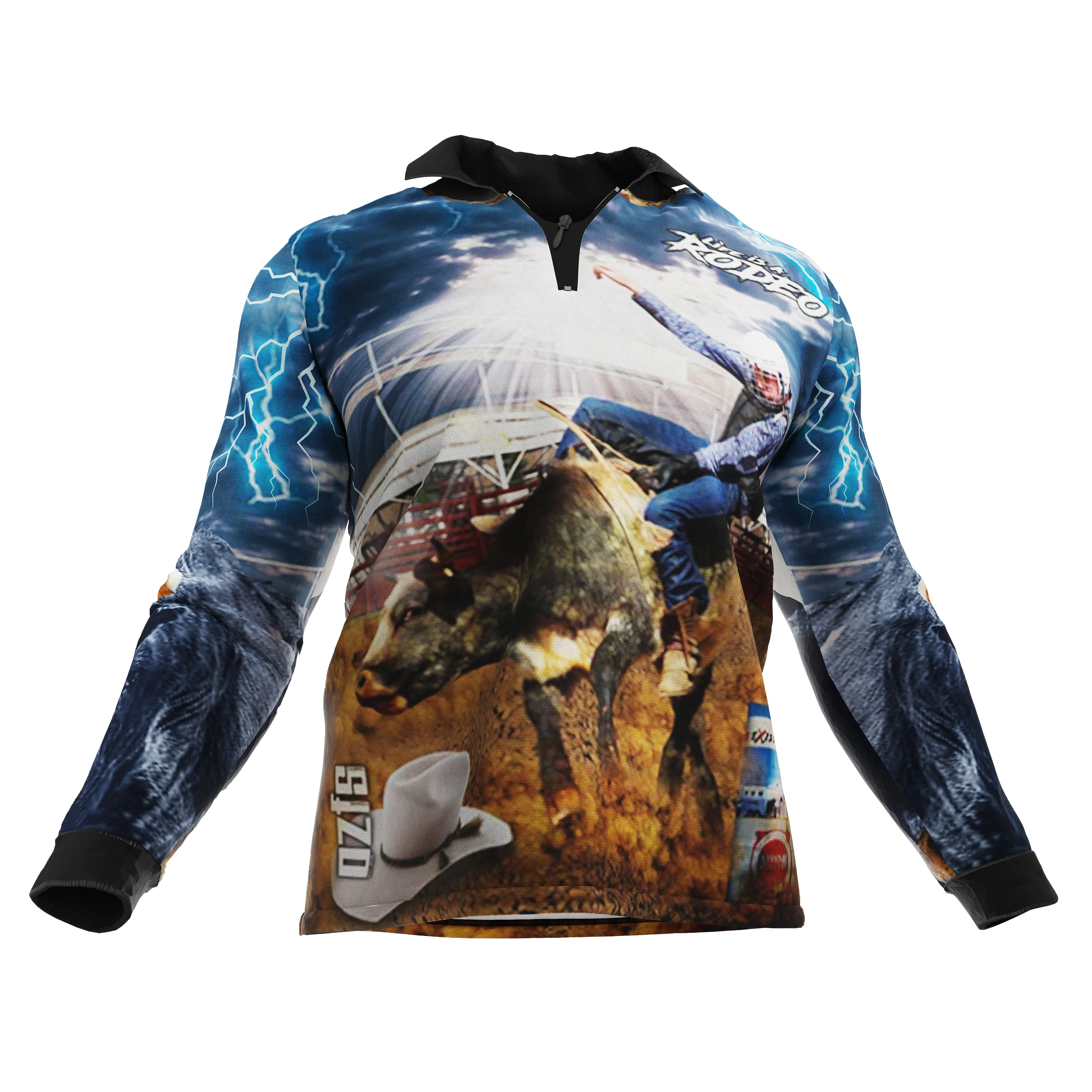 Rodeo Bullrider Fishing Shirt - Quick Dry & UV Rated