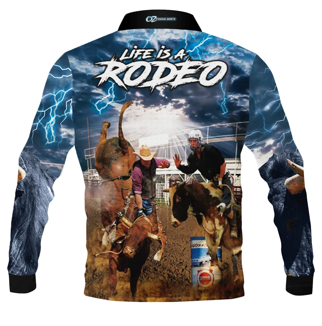 Rodeo Bullrider Fishing Shirt - Quick Dry & UV Rated