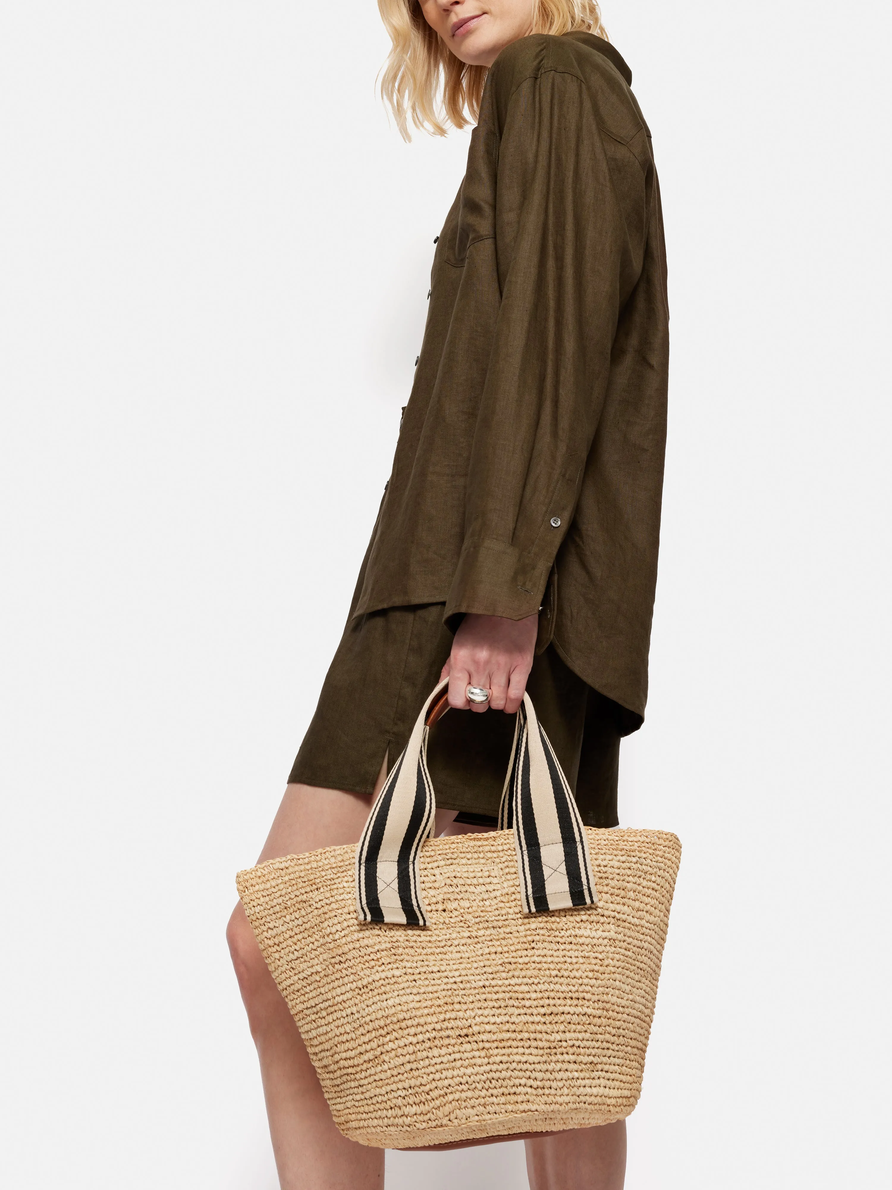 Soft Raffia Tote | Natural