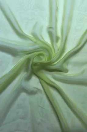 Sunny Lime/ Lime Punch Ombre Silk Chiffon 2D-1018/2 Fabric