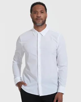 White Performance Lightweight Dress Shirt