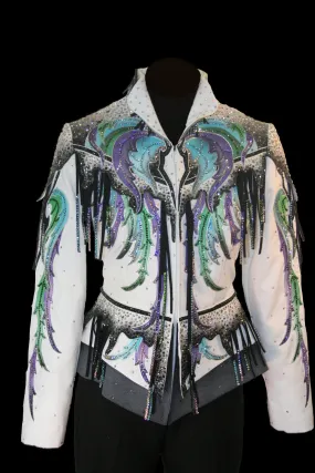 White/Black/Aqua/Lavendar/Green Pleasure Jacket, Ladies M 1809A