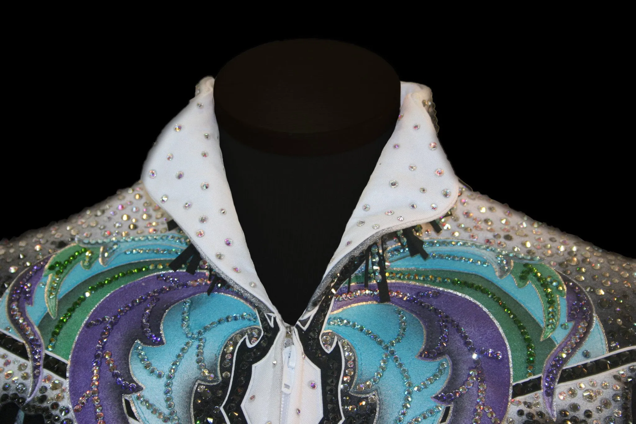 White/Black/Aqua/Lavendar/Green Pleasure Jacket, Ladies M 1809A